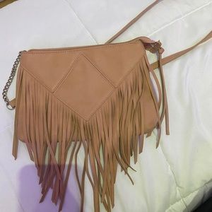 beige grilled small shoulder purse black interior